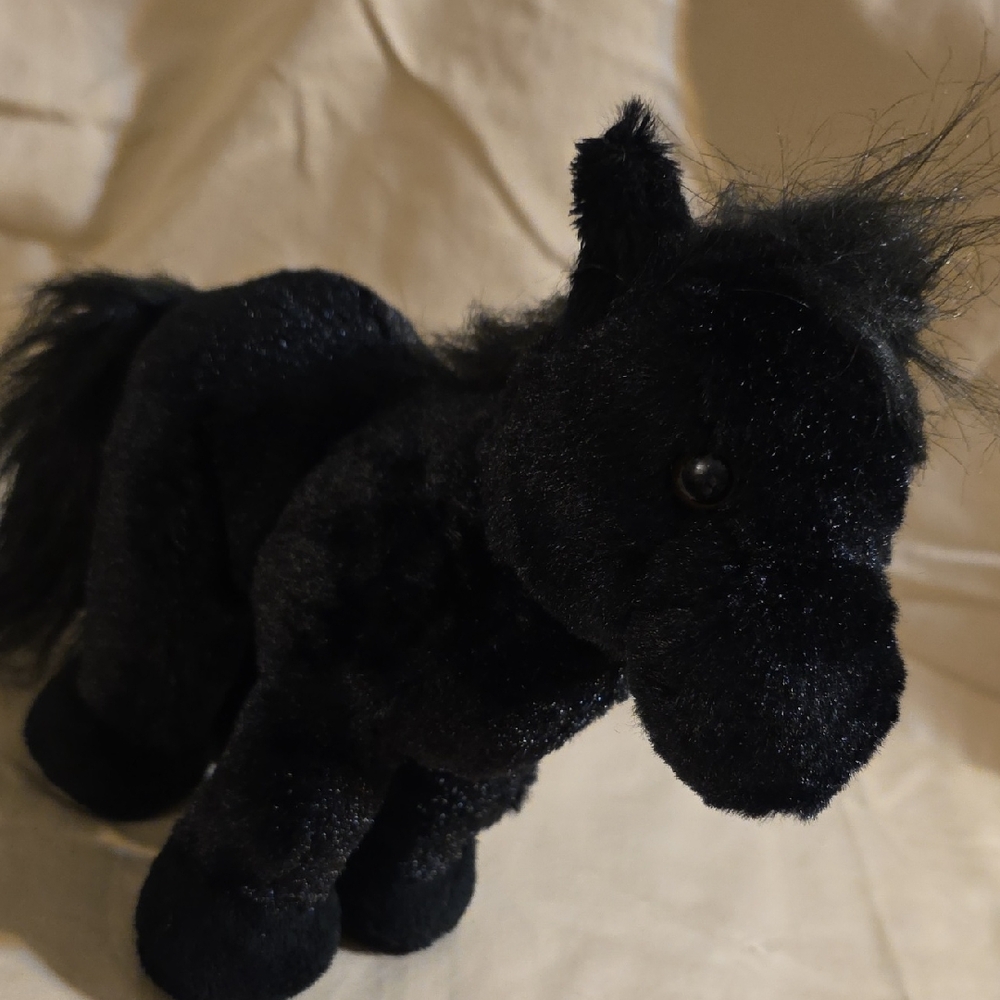 GANZ Webkinz Black Stallion Plush